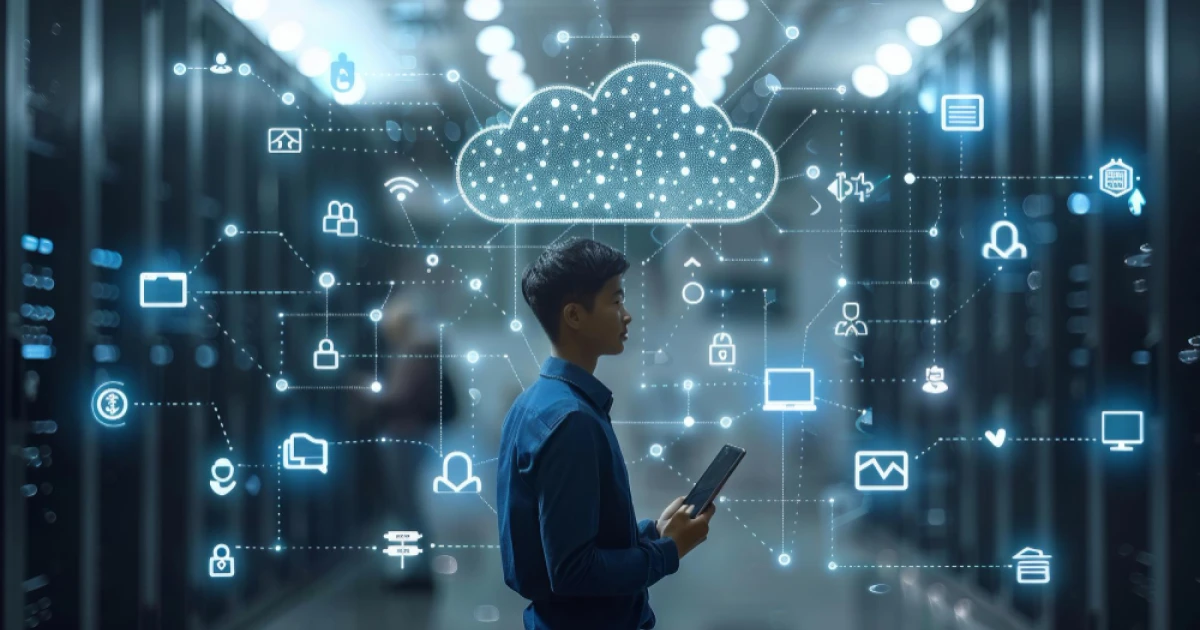 Dashboard mostrando ambientes integrados e automatizados em infraestrutura cloud